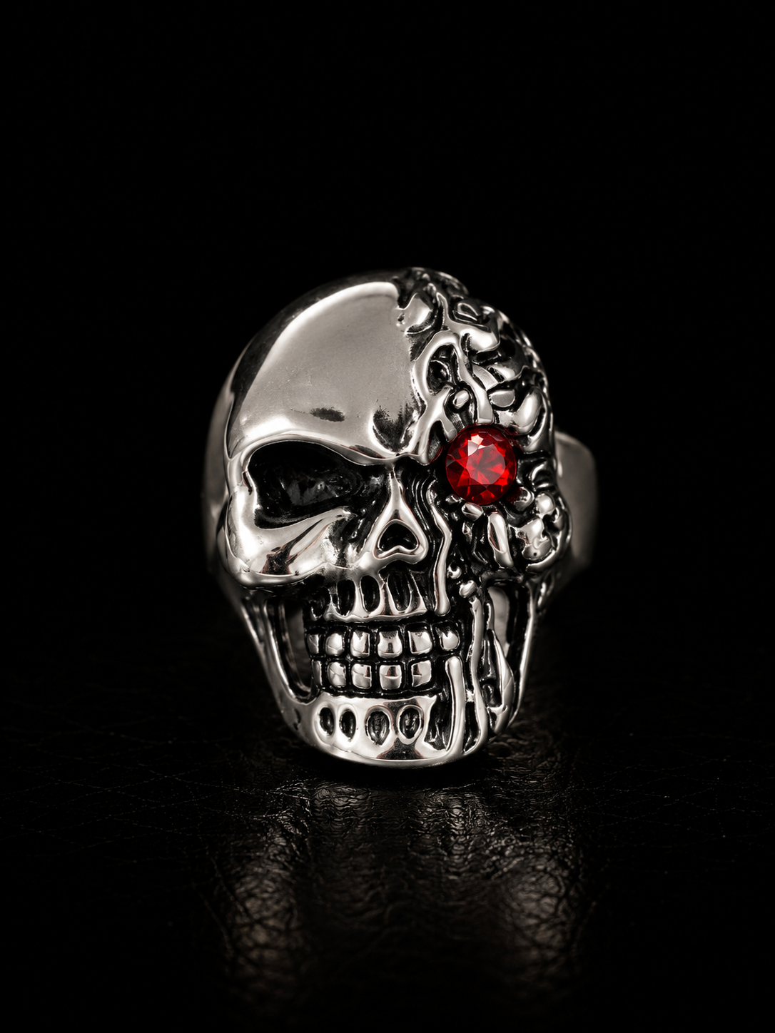Cyber Skull Stainless Steel Ring