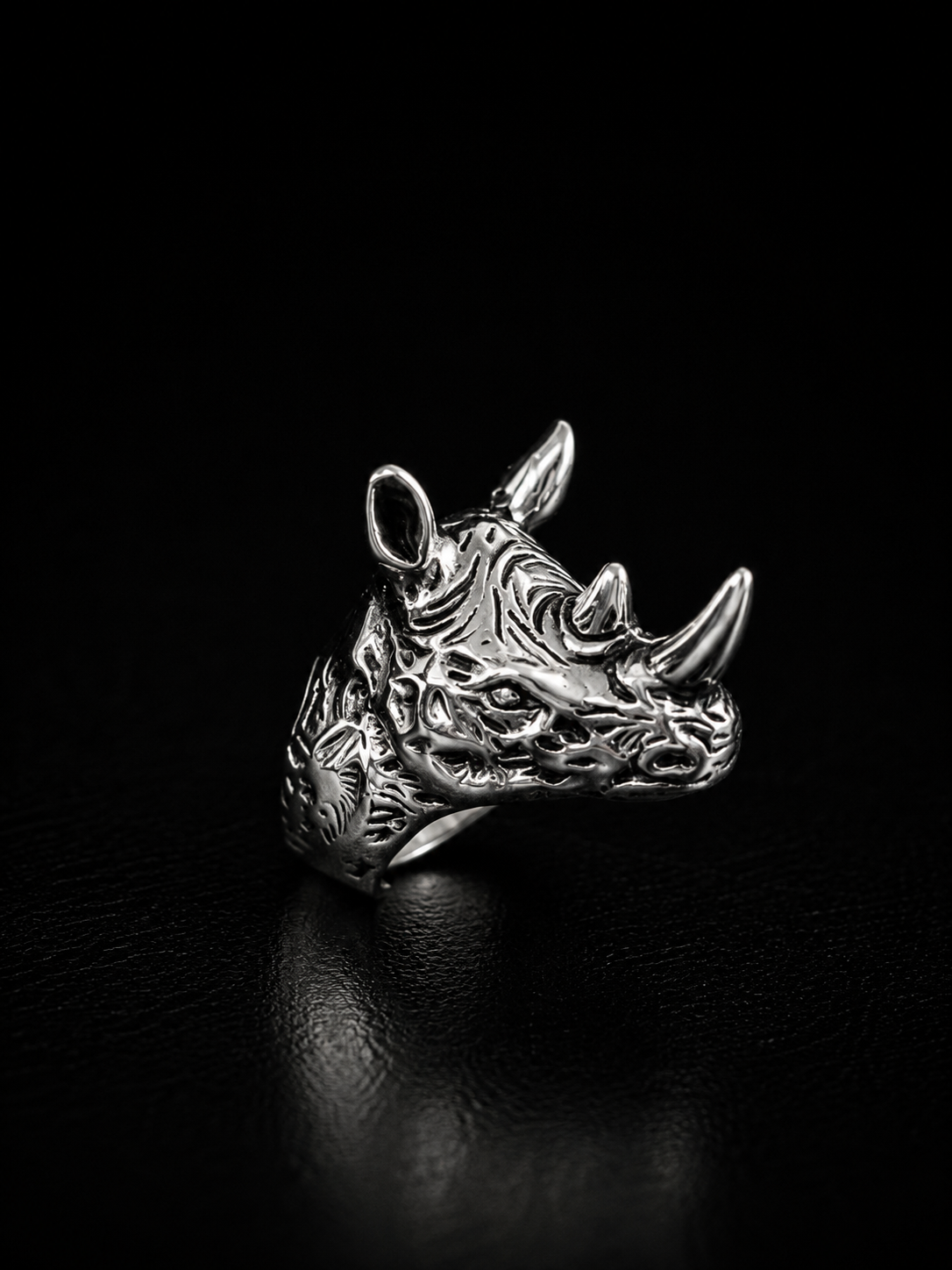 Rhino Stainless Steel Ring