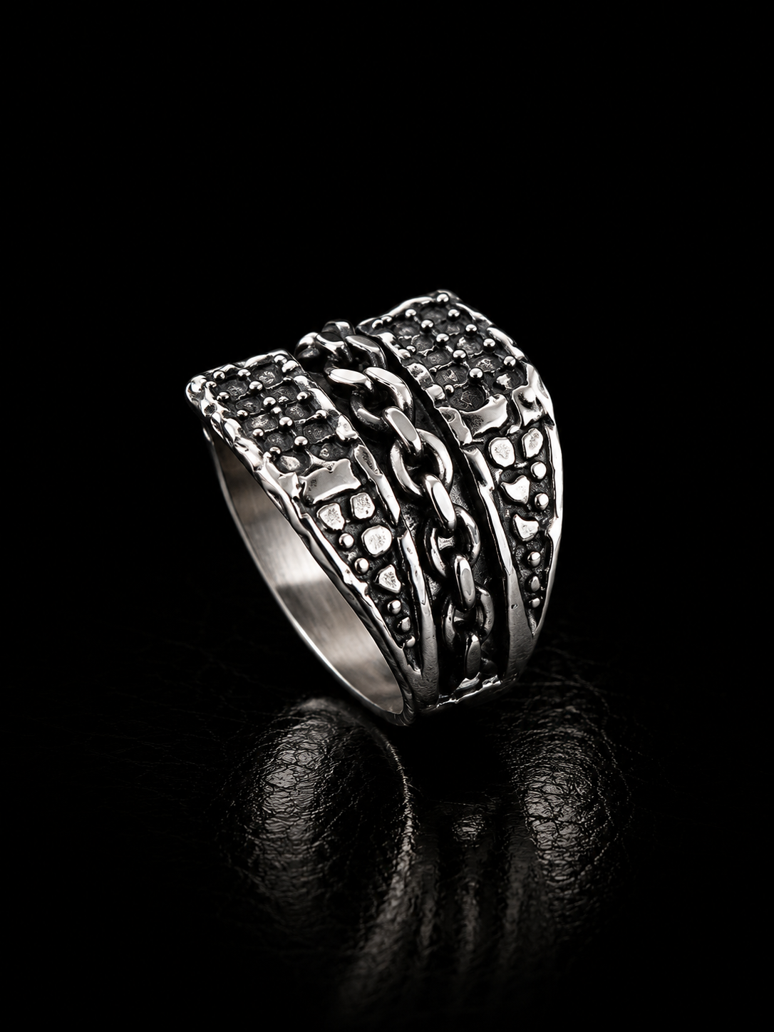 Chain Link Stainless Steel Ring