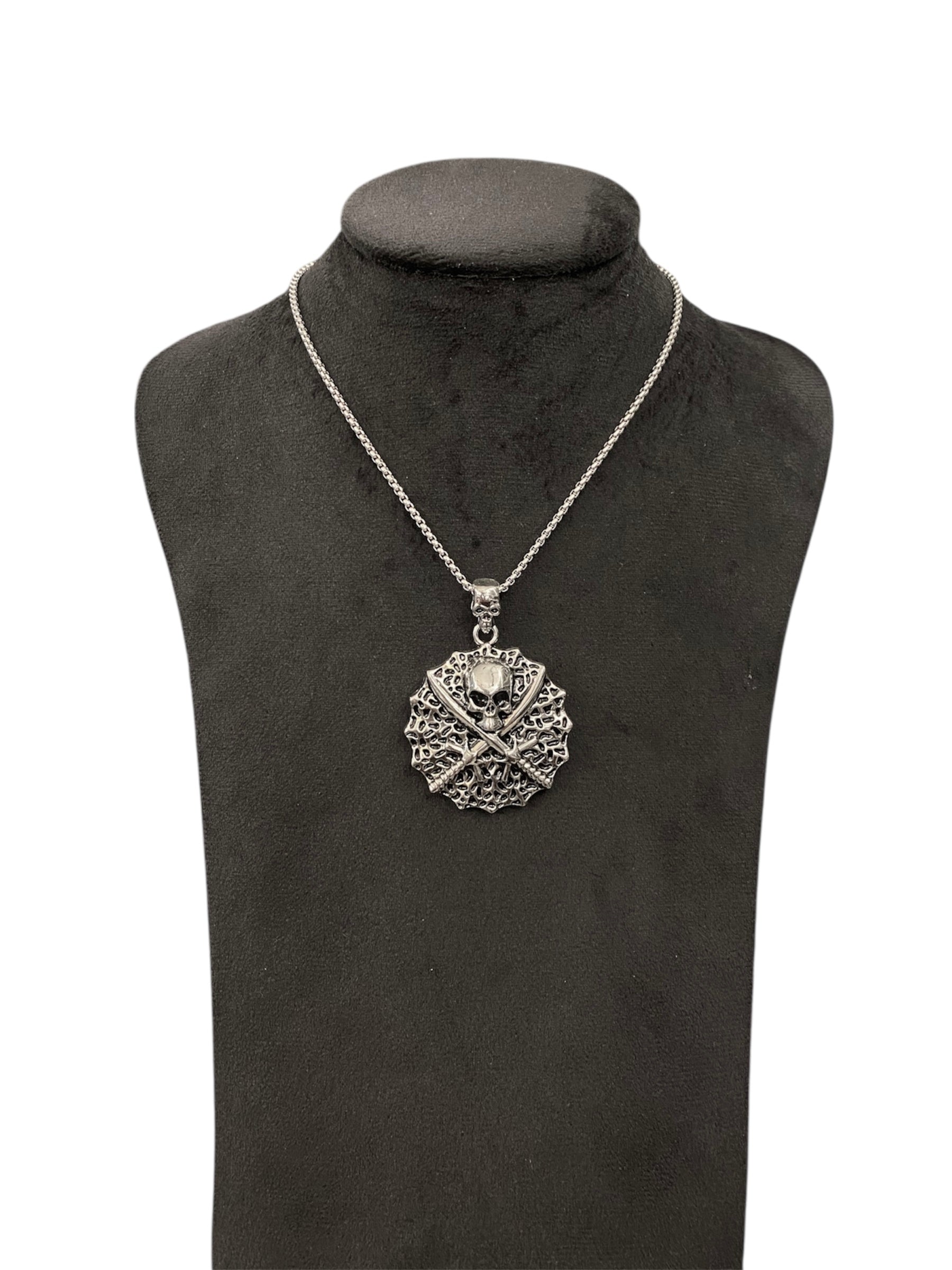Skull & Swords Crest Necklace