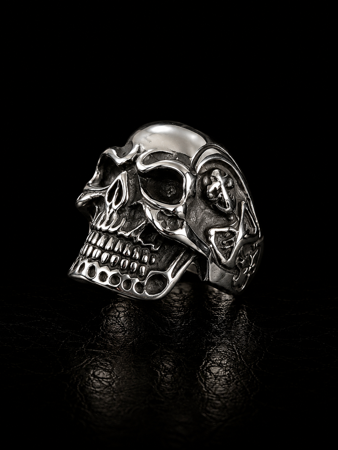 Anchor Skull Stainless Steel Ring