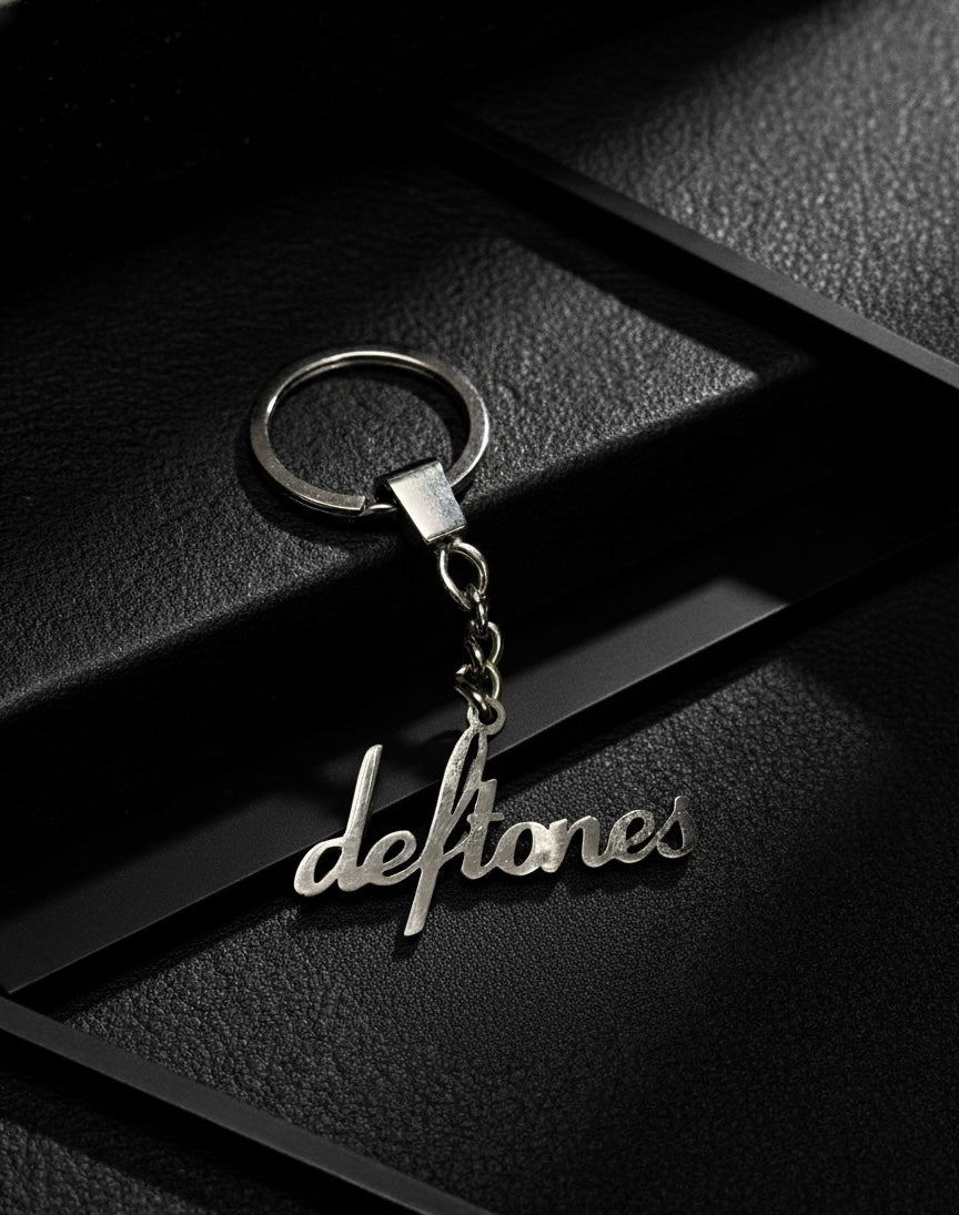 Stainless steel Deftones keychain