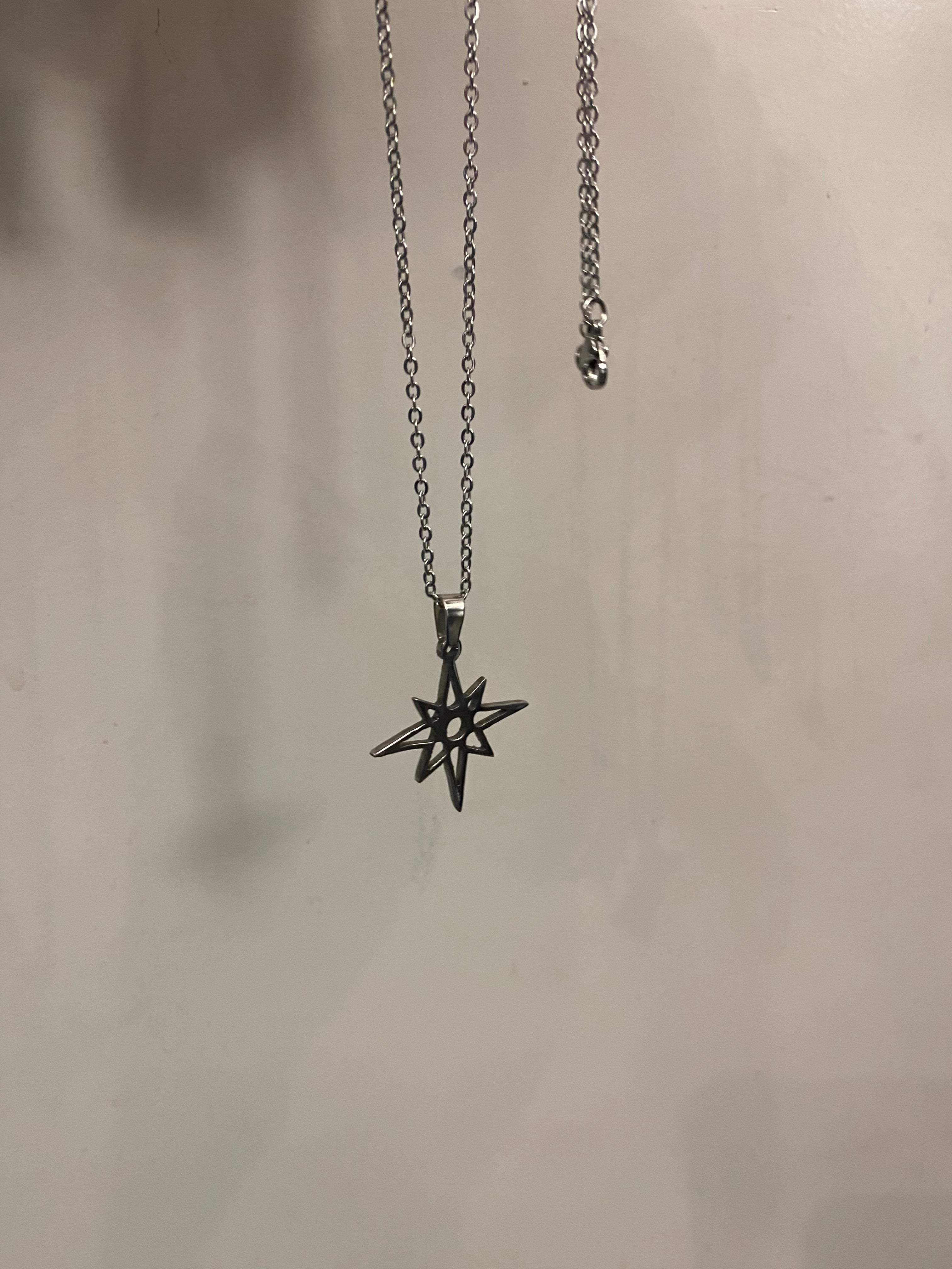Stainless Steel Starburst Pendant Necklace (Buy 2 get 1 free)