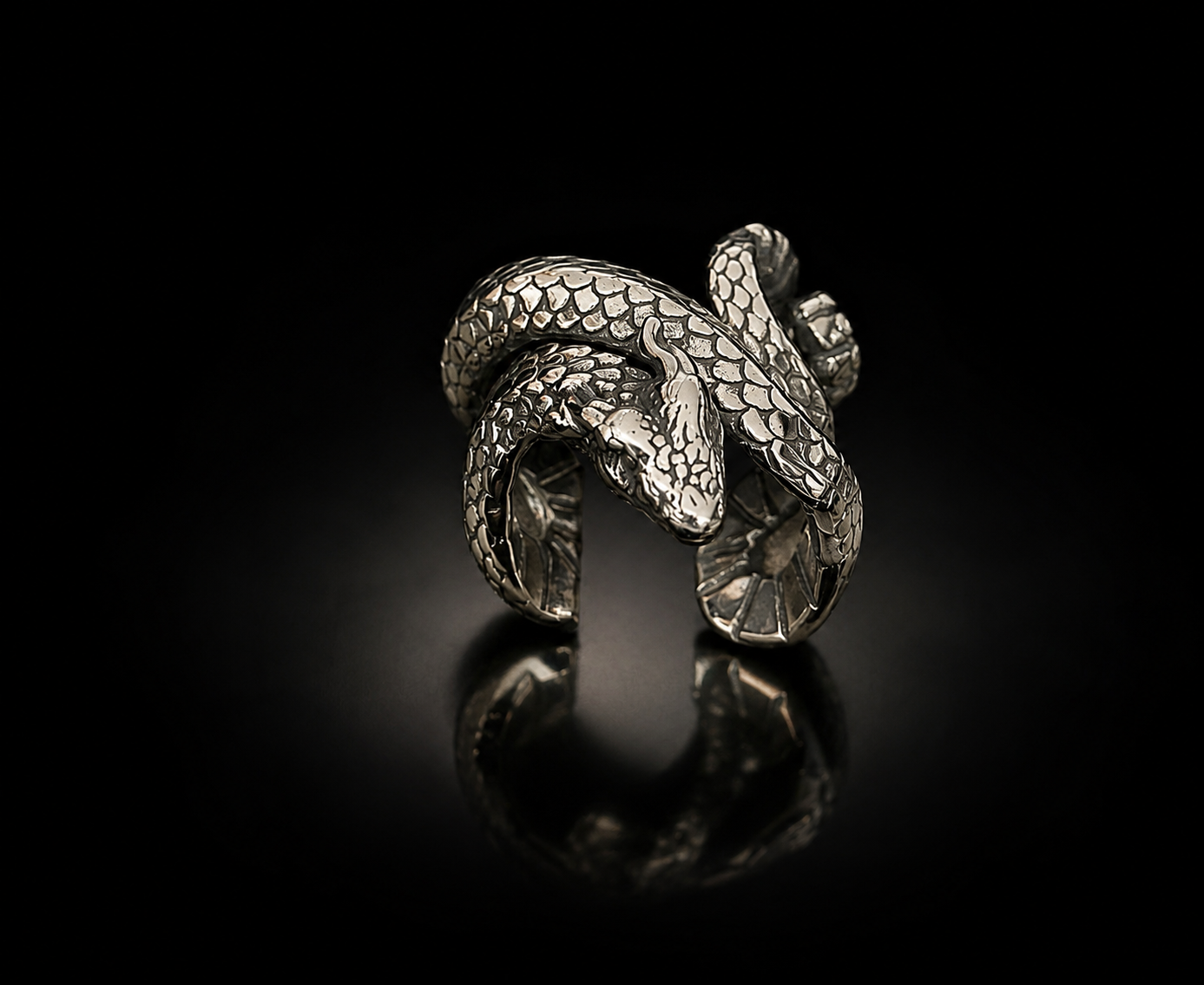 Stainless steel Snake ring