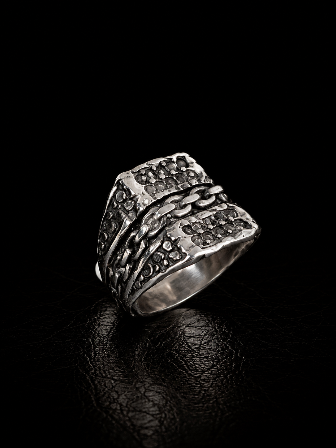 Chain Link Stainless Steel Ring
