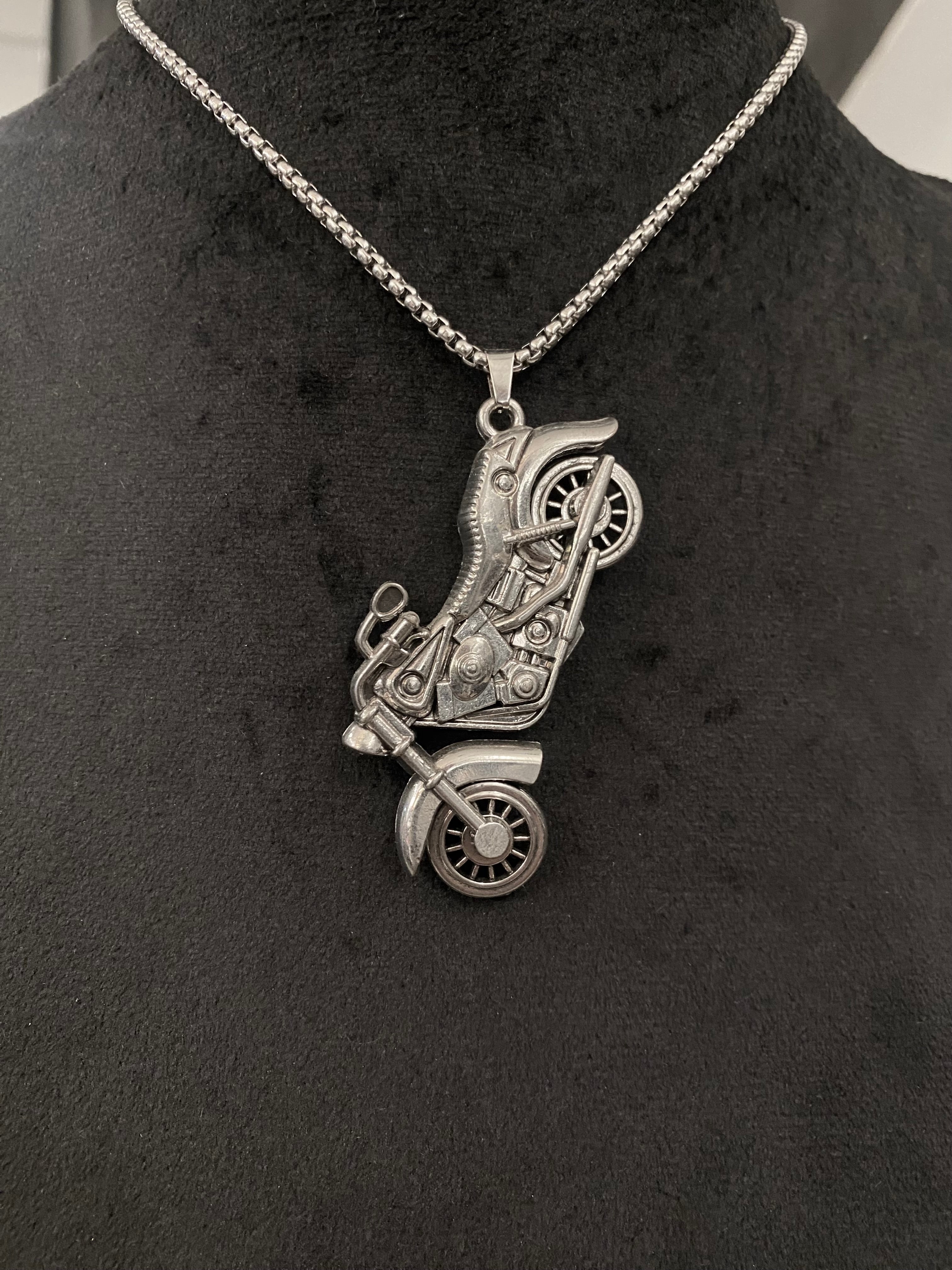Motorbike Engine Necklace
