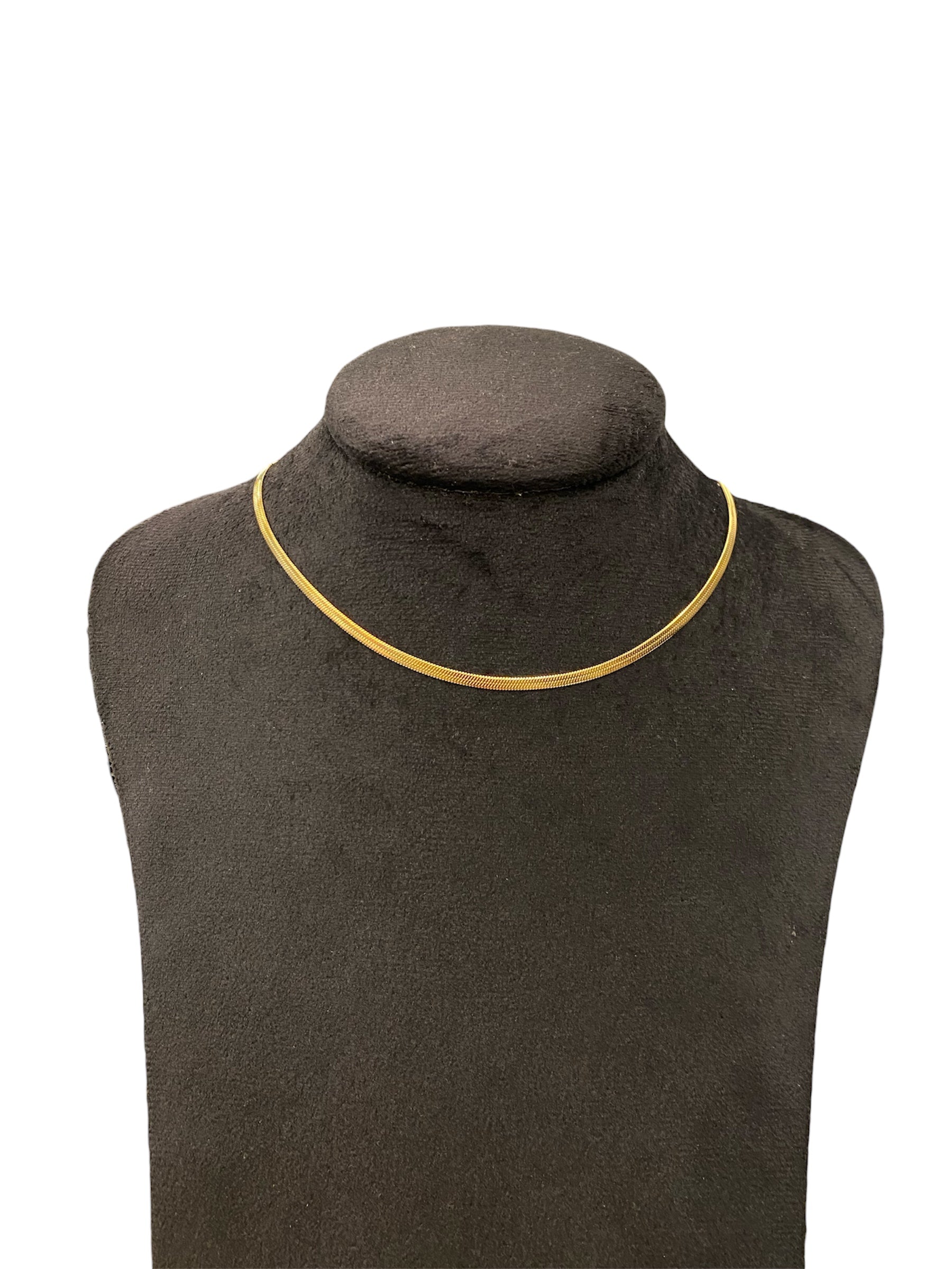  Gold Snake Chain Necklace – Stainless Steel