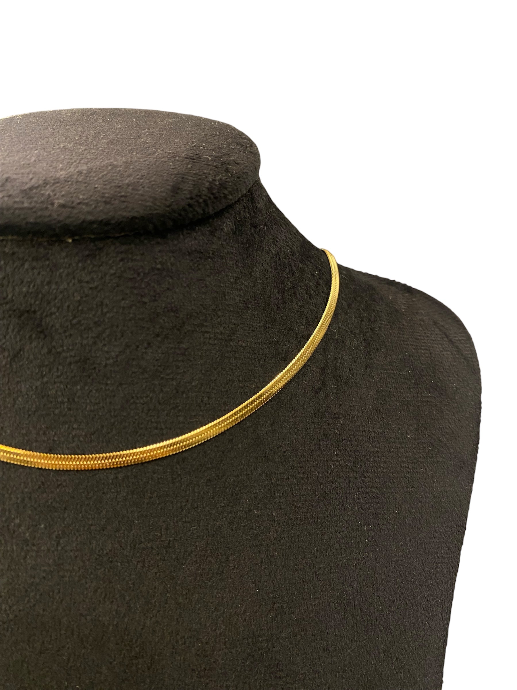  Gold Snake Chain Necklace – Stainless Steel