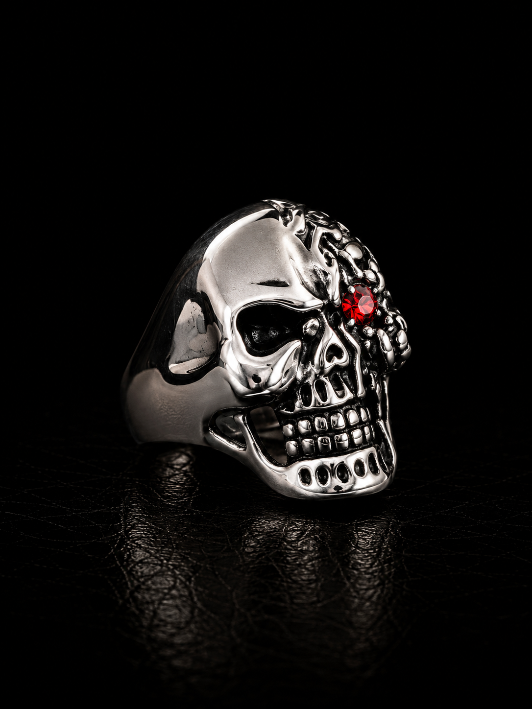 Cyber Skull Stainless Steel Ring
