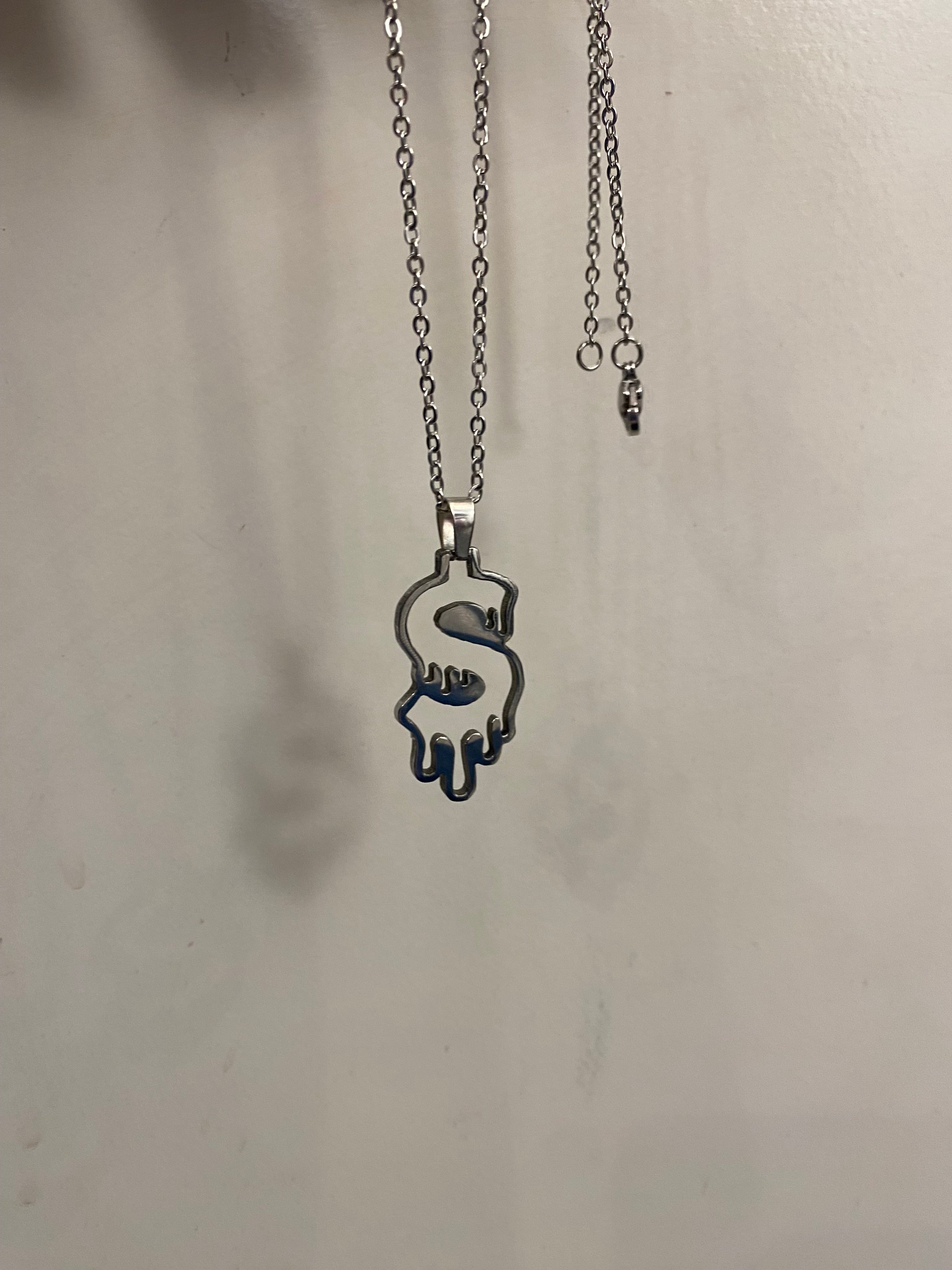 Stainless Steel Dollar Sign Pendant Necklace (Buy 2 get 1 free)