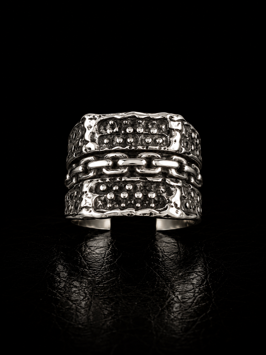 Chain Link Stainless Steel Ring