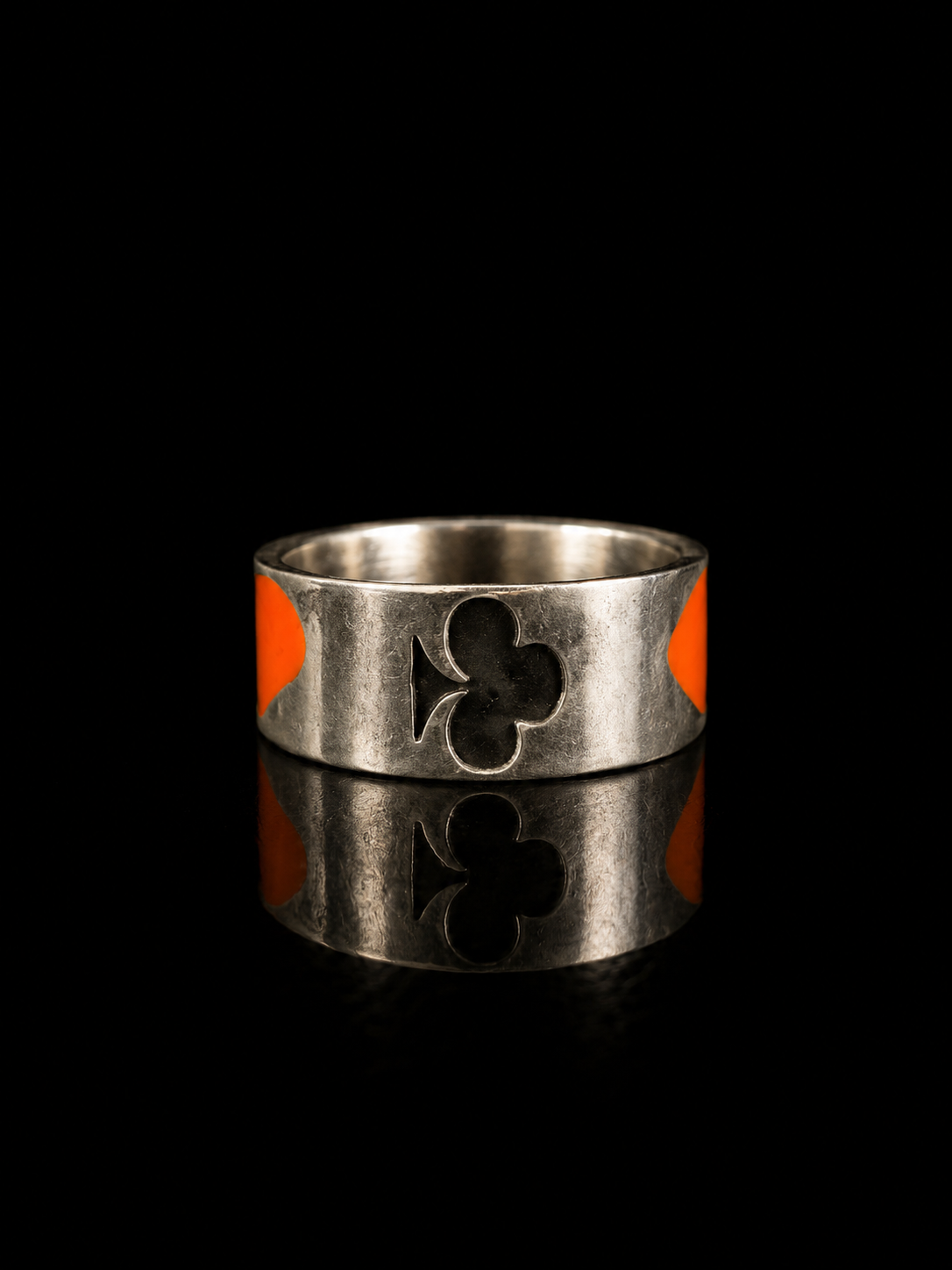 Ace of Hearts & Spades Stainless Steel Ring