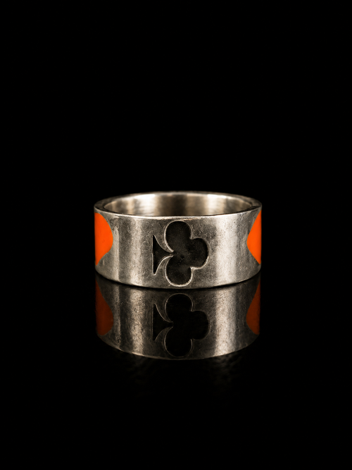 Ace of Hearts & Spades Stainless Steel Ring