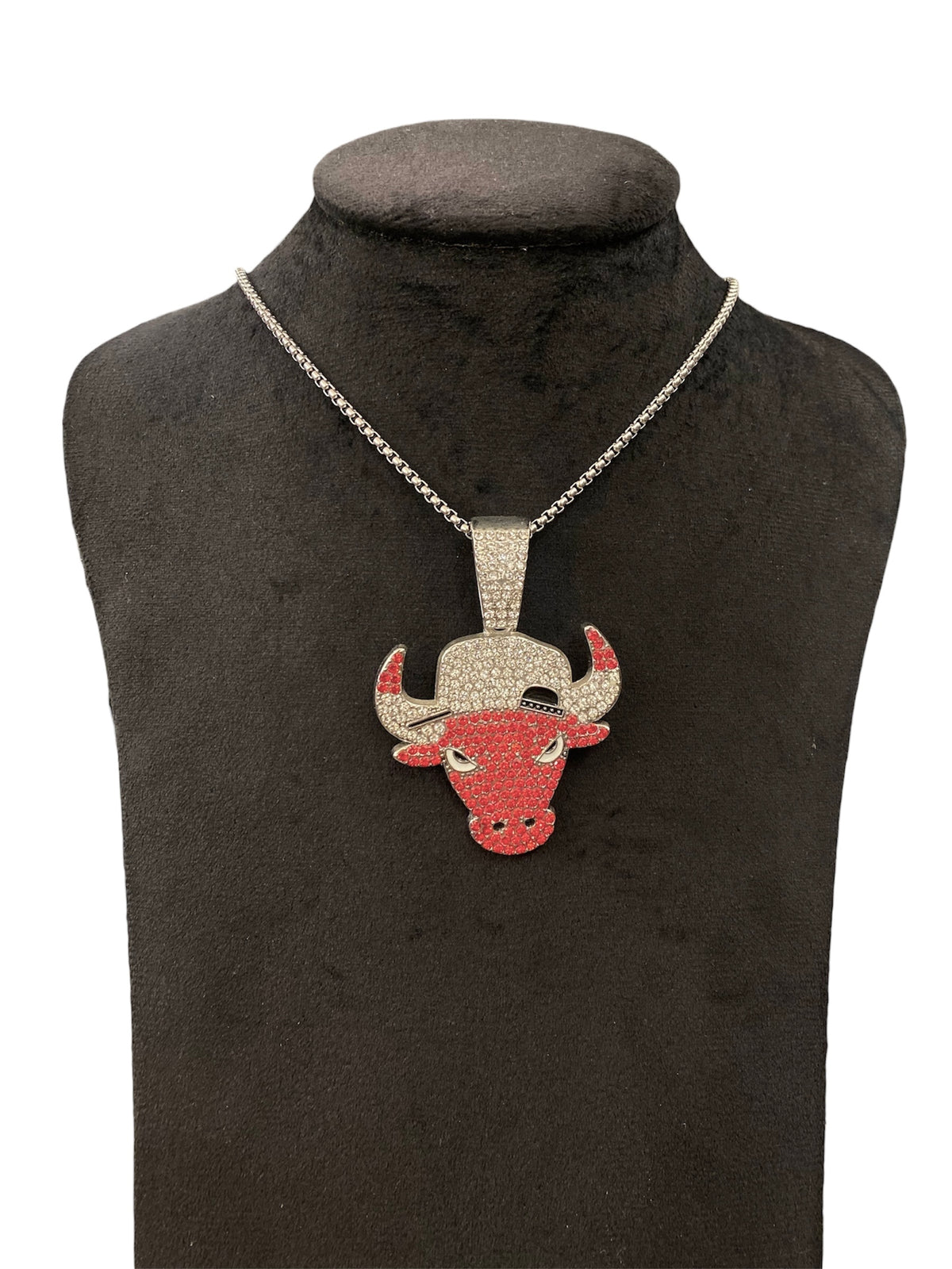 Red Bull Head Pendant Chain
