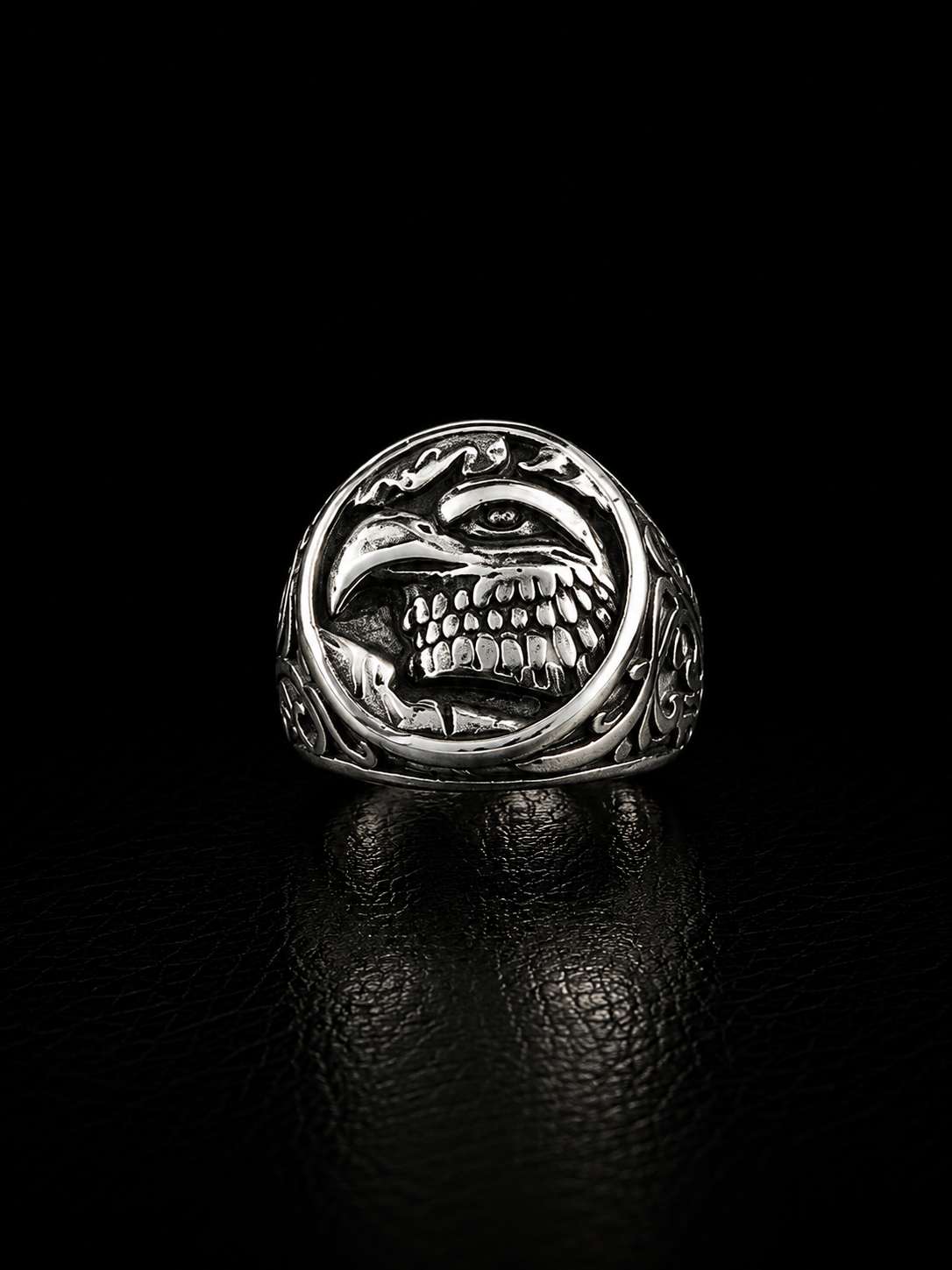 Eagle Skull Stainless Steel Ring