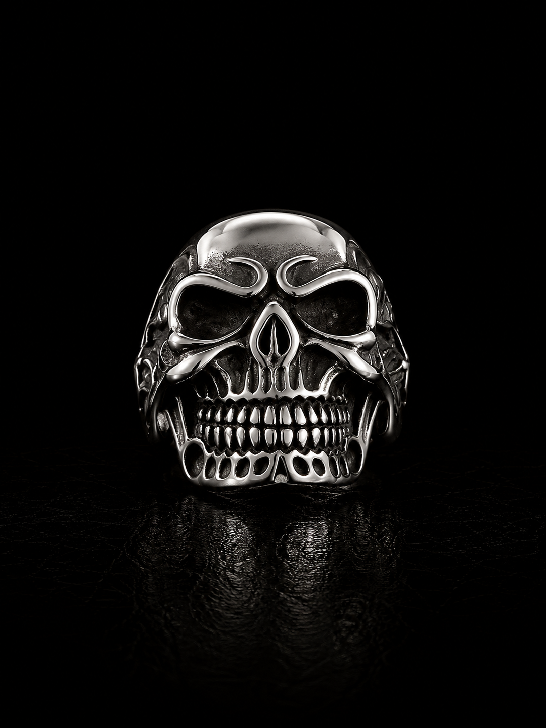 Anchor Skull Stainless Steel Ring